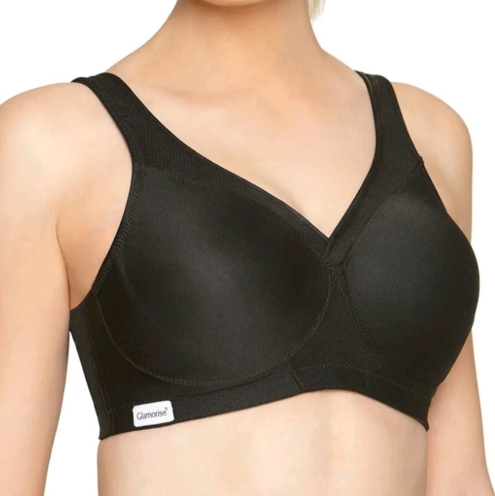 Glamorise Black Sports Bra